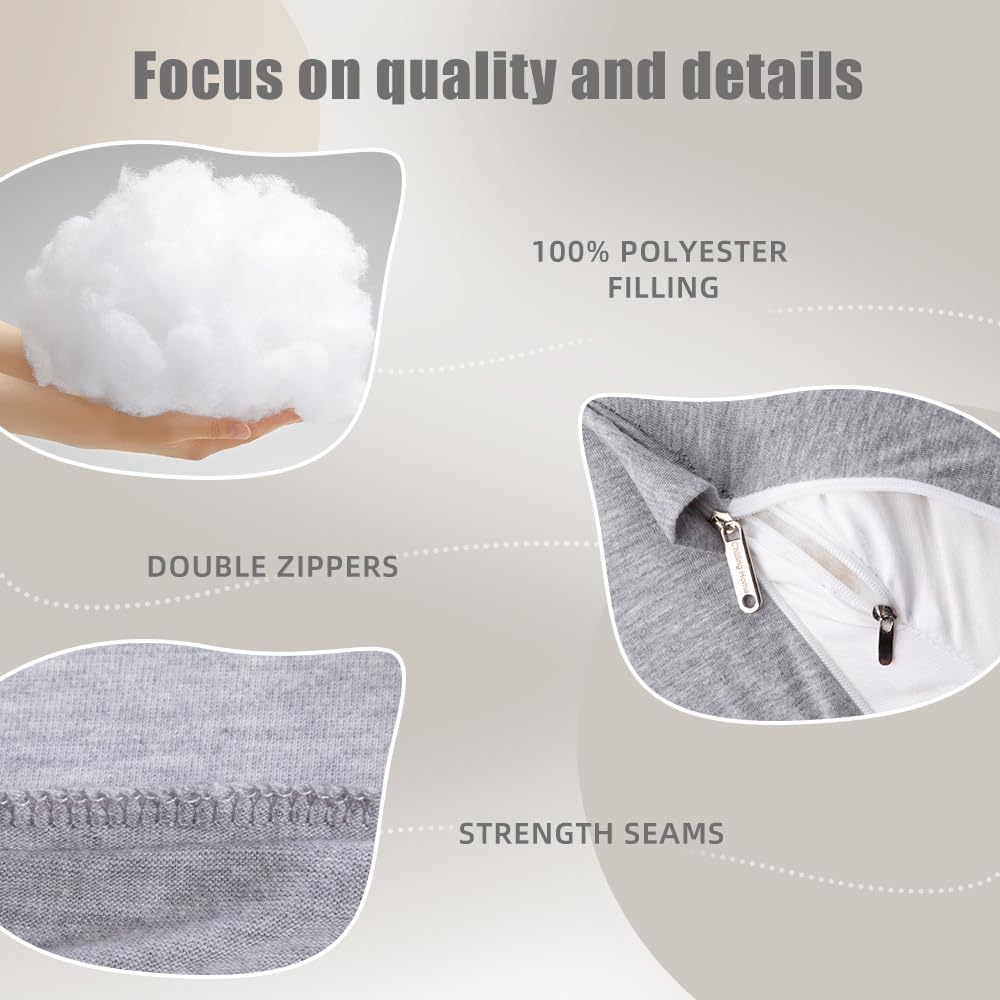 Chilling Home Pregnancy Pillow removable cover simplifies washing for long-lasting cleanliness.