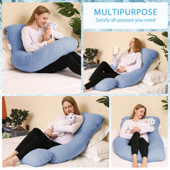 Chilling Home pillow with soft filling delivers gentle belly and hip support.