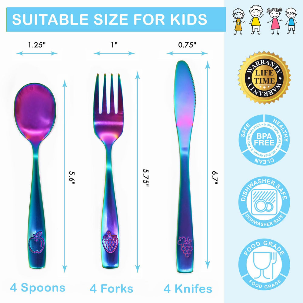 Chilout Life kids forks rounded tines gentle on little mouths.