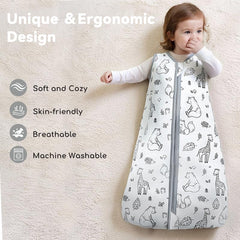 Chilsuessy sleep sack bamboo fabric with breathable weave for temperature comfort.