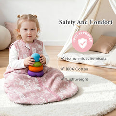 Chilsuessy Sleep Sack infant-use in bed promotes cozy, breathable sleep environment.