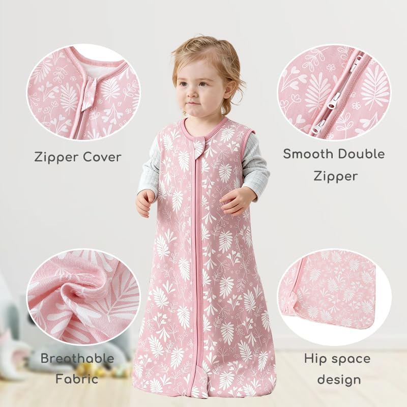 Chilsuessy Sleep Sack size chart graphic shows safe height-based sizing options.