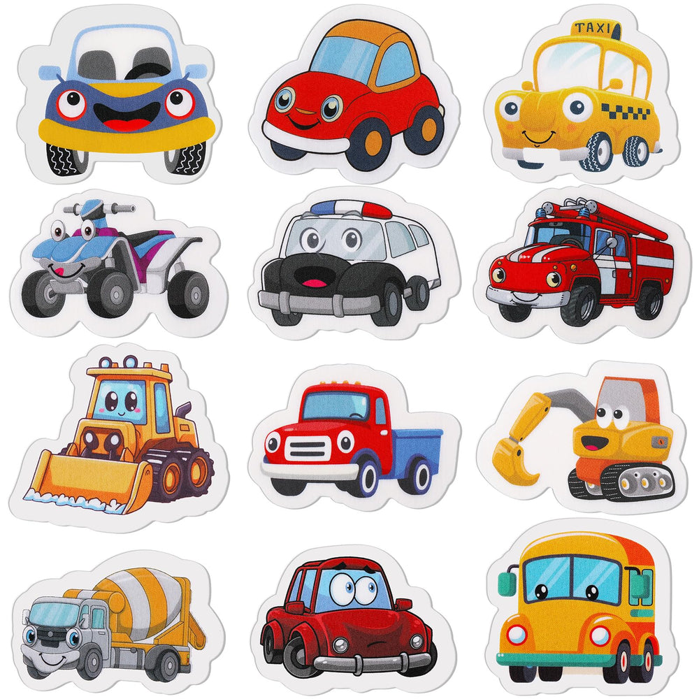 Chinco 120 Pcs toilet targets with cute cars design help kids aim during potty training.