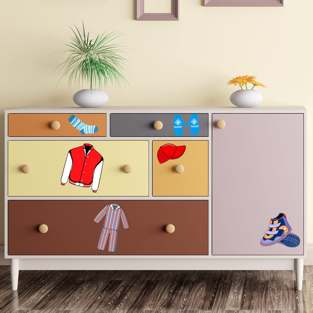 Chinco storage-label decals for boxes and shelves kid-friendly