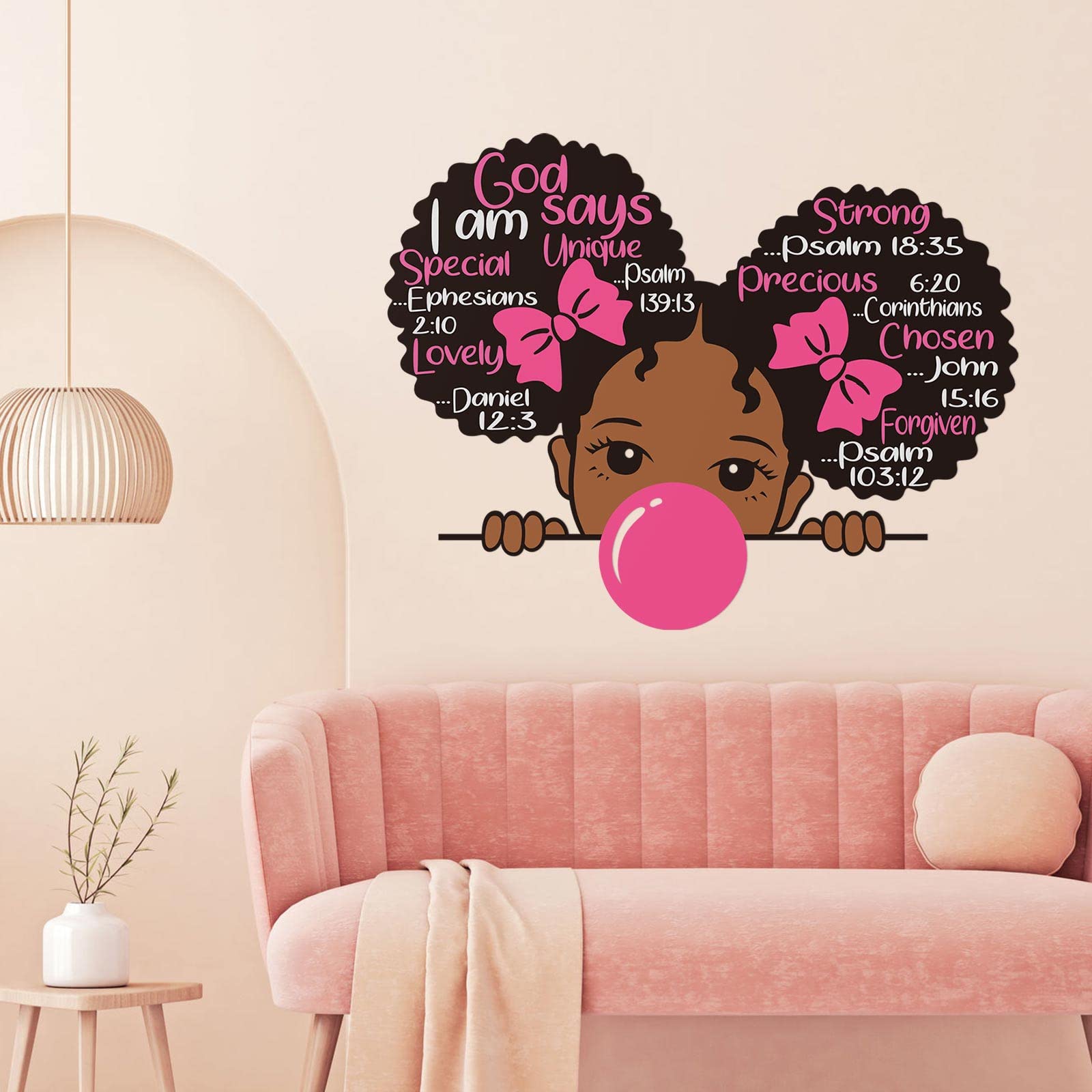 Chinco closeup of protective vinyl decal featuring a girl design