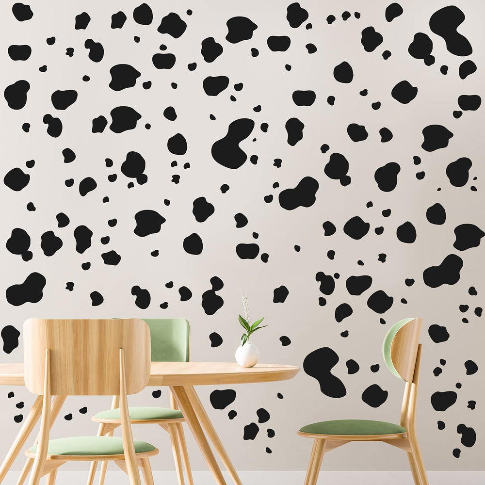 Chinco cow print sticker sheet 4 arranged for playful decor