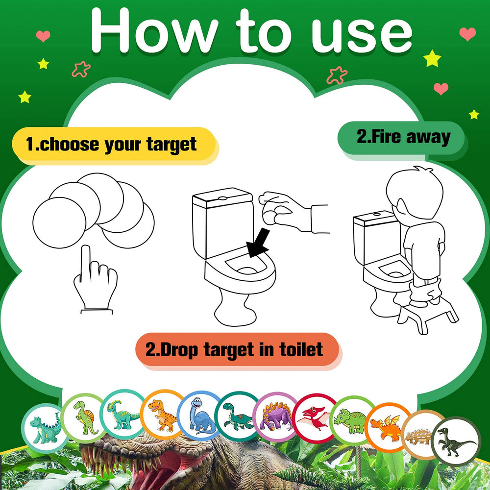 Chinco flushable toilet targets dissolve in water for easy disposal and clean plumbing.