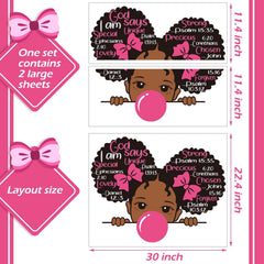 Chinco inspirational quotes wall art ideal for a girl's bedroom