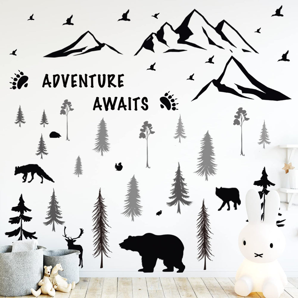 Chinco woodland animals wall stickers for versatile room decor