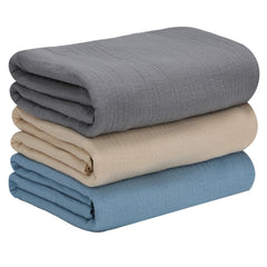 Chiowels baby swaddle soft muslin closeup shows breathable fabric for gentle warmth.