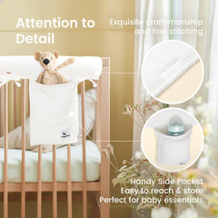 ChipChip cotton muslin tie detail highlights extra-long ties for a secure fit.