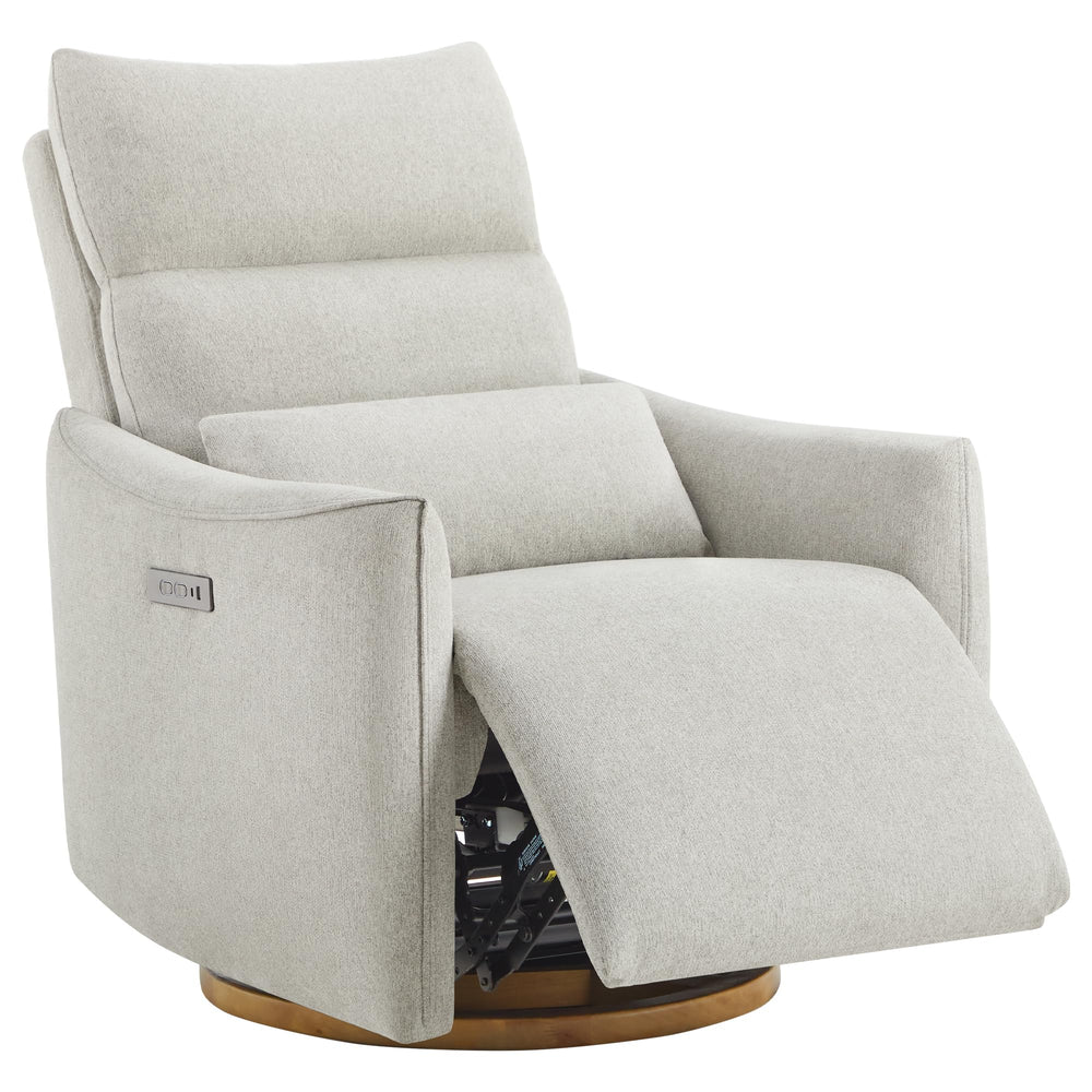CHITA swivel rocker recliner chair angled view for smooth caregiving comfort