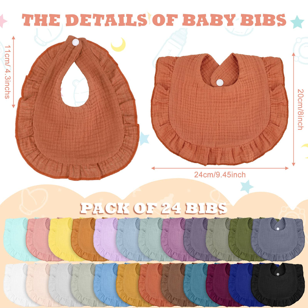 Chitidr baby bandana bib adjustable button closeup highlights secure fit