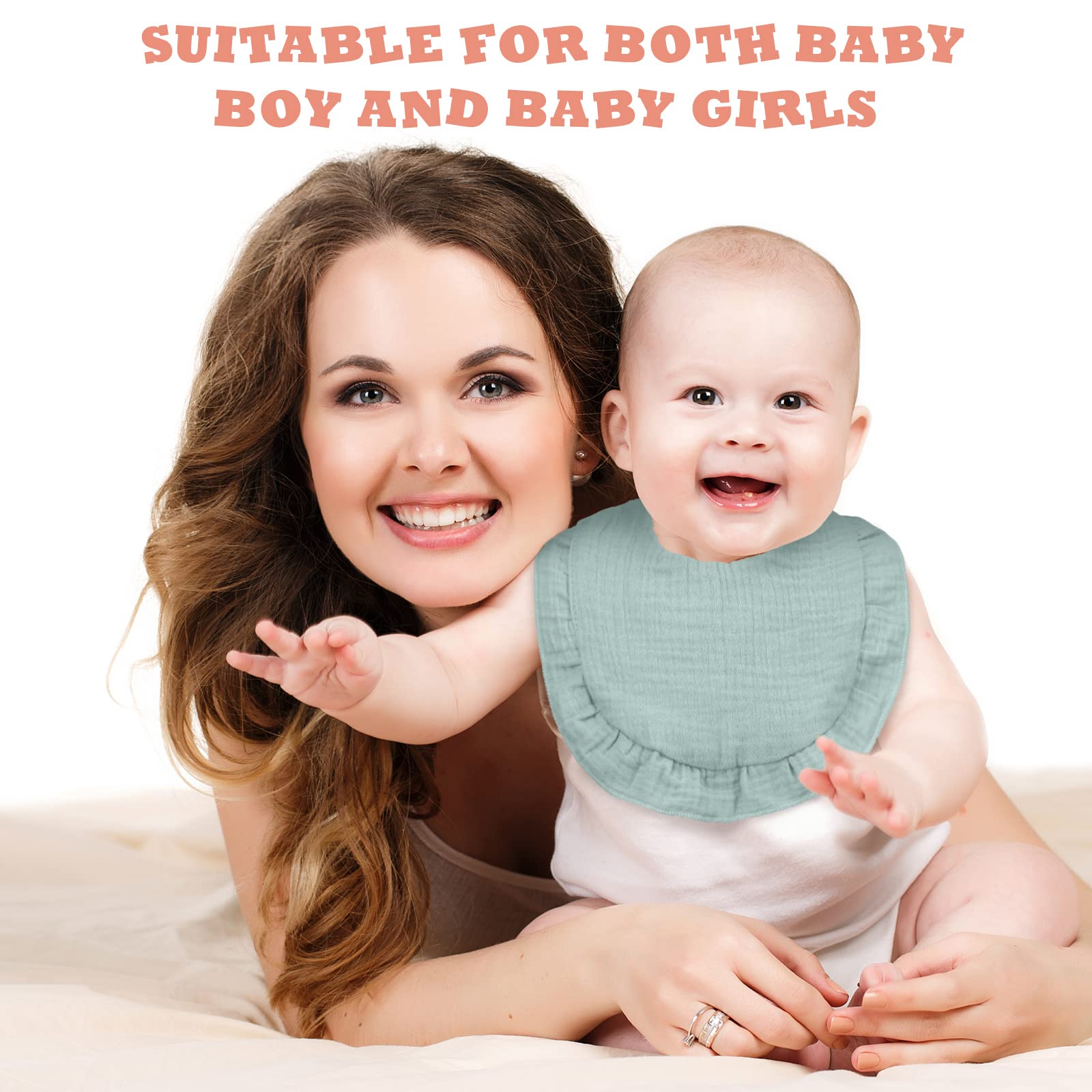 Chitidr baby bib worn during stroller time or car rides