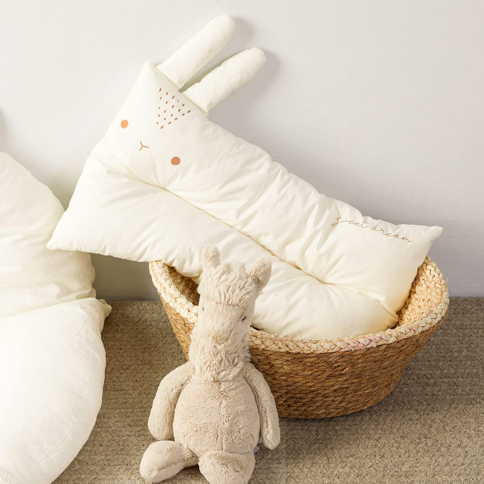 Choc chick hypoallergenic filling communicates gentle support for sensitive skin.