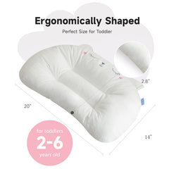Choc chick toddler pillow cat side view for travel-friendly comfort
