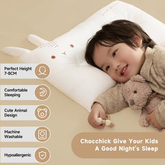 Choc chick toddler pillow 20x14 inch size offers a cuddly, compact surface.