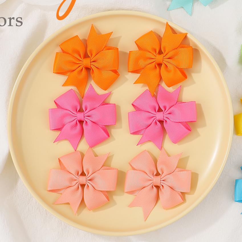 Choicbaby bow clips prevent slipping, keeping bangs away during playtime.