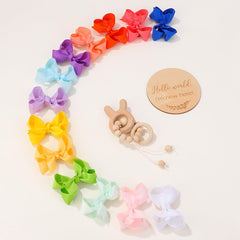 Choicbaby 3-inch toddler bows fit neatly for comfortable all-day hairstyles.