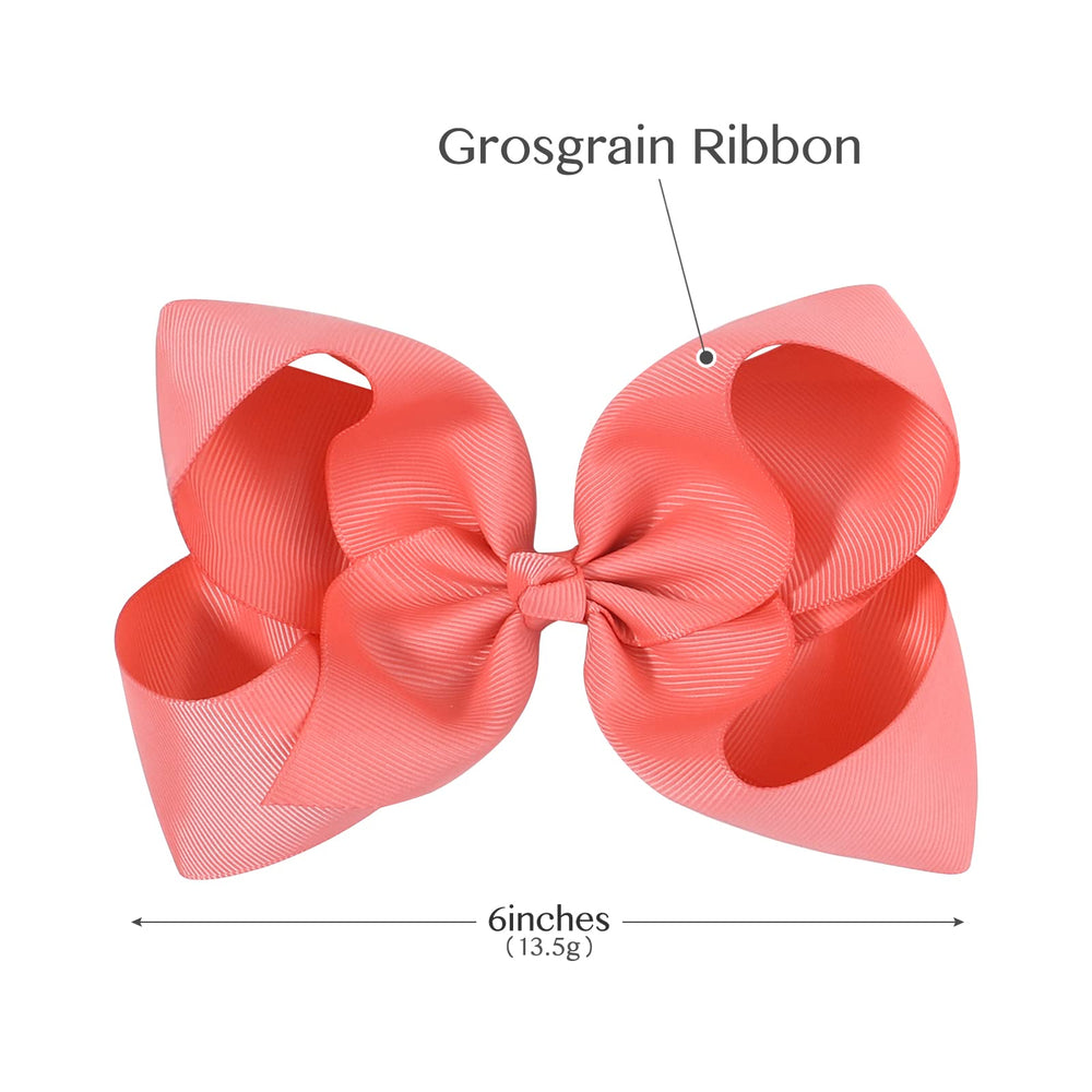 Choicbaby 6-inch bow with alligator clip for secure wear during play.