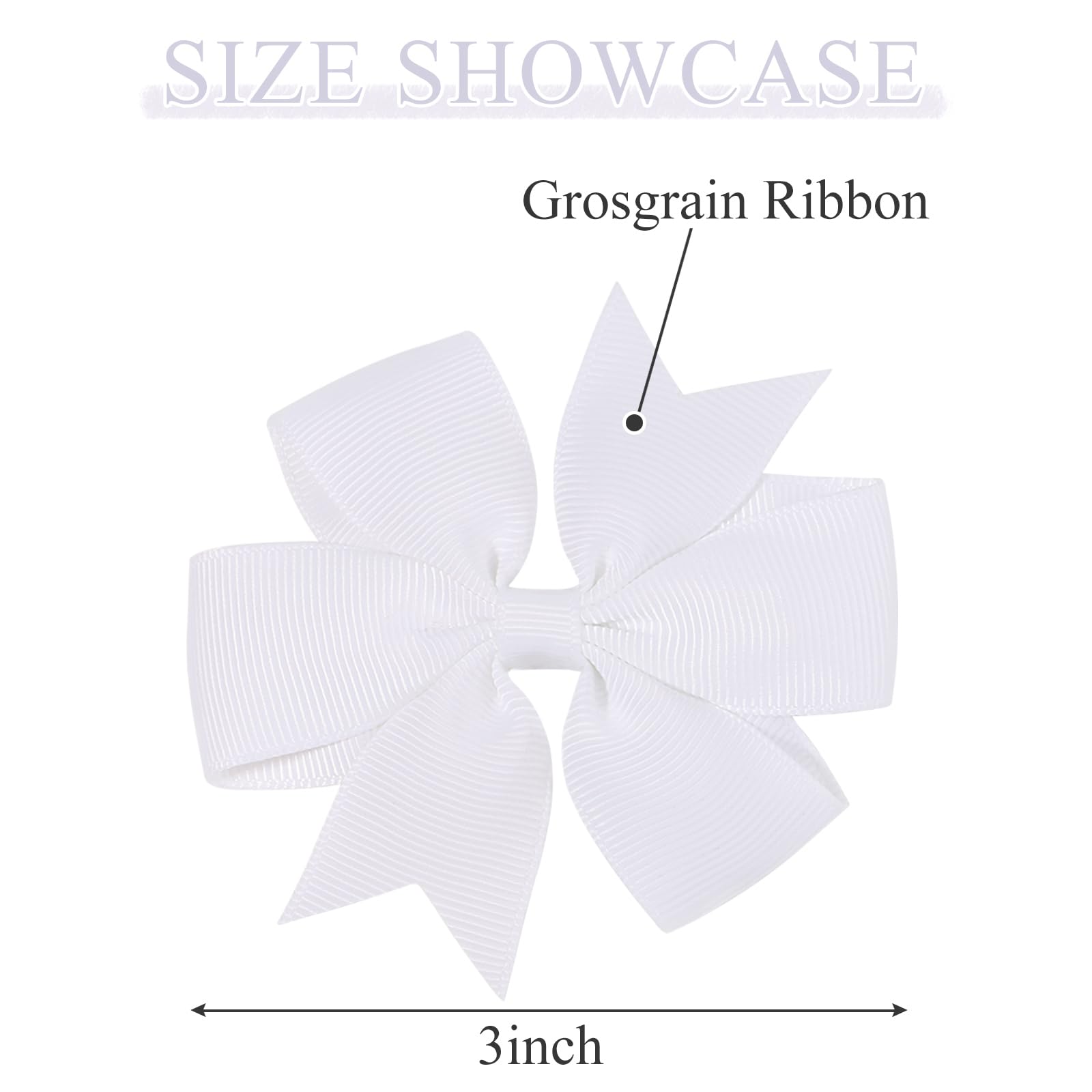 Choicbaby six-pack white bows ideal for gifts, baby showers, or birthday photos