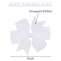 Choicbaby six-pack white bows ideal for gifts, baby showers, or birthday photos
