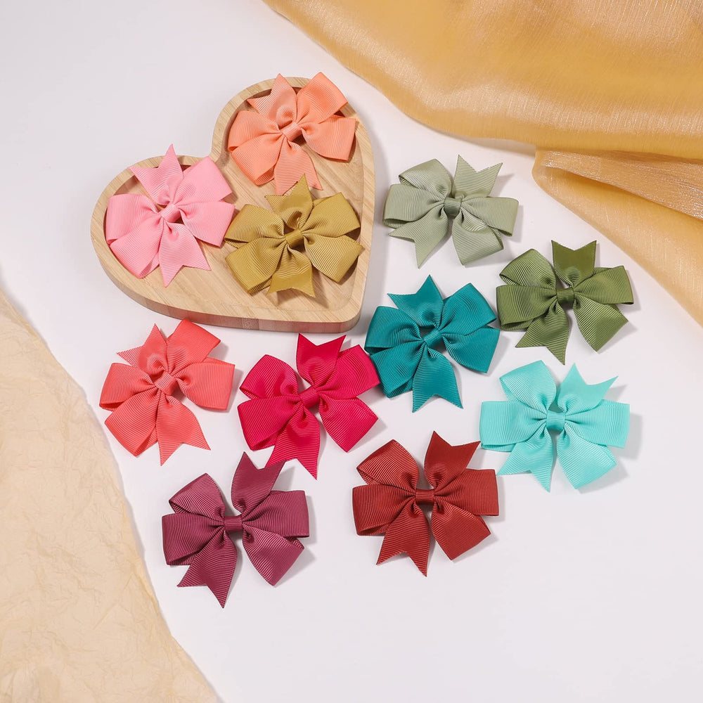 Choicbaby bows for side clips and braids ideal for toddler hairstyles.