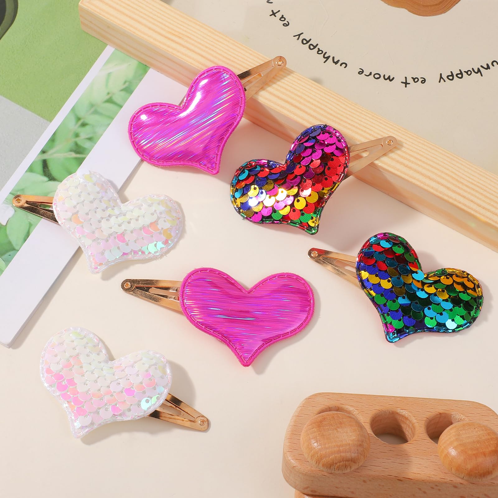 Choicbaby colorful hair-barrette set coordinates with everyday outfits.