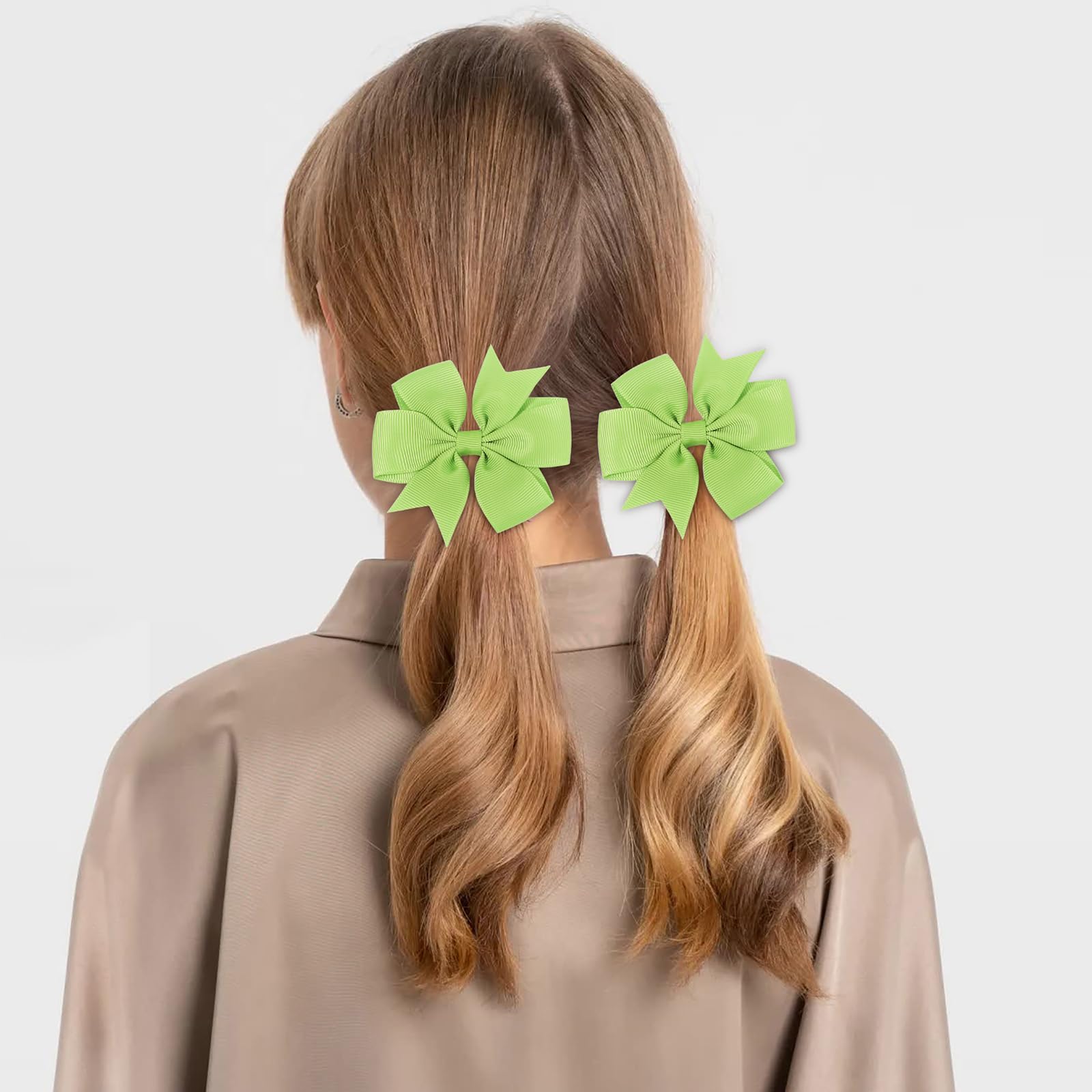 Choicbaby green solid bow pack photo props for events.