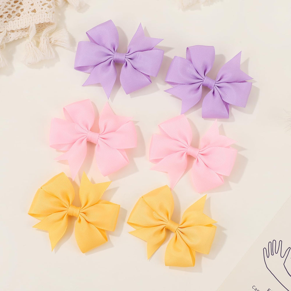 Choicbaby hair bows with toothed alligator clip for secure hold
