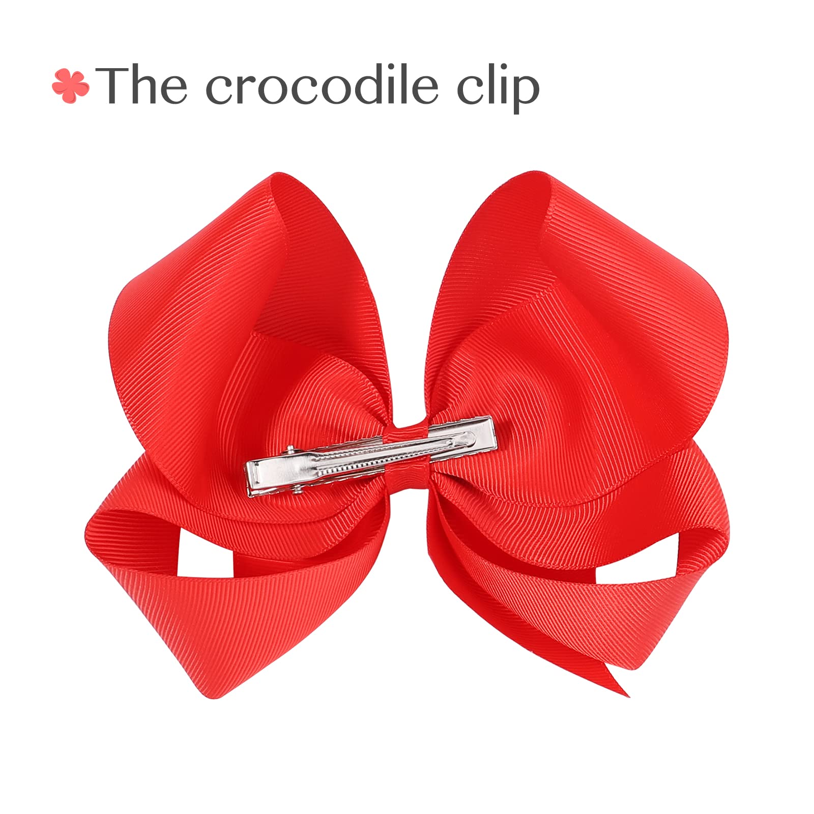 Choicbaby handmade soft grosgrain ribbon bow with gentle texture.