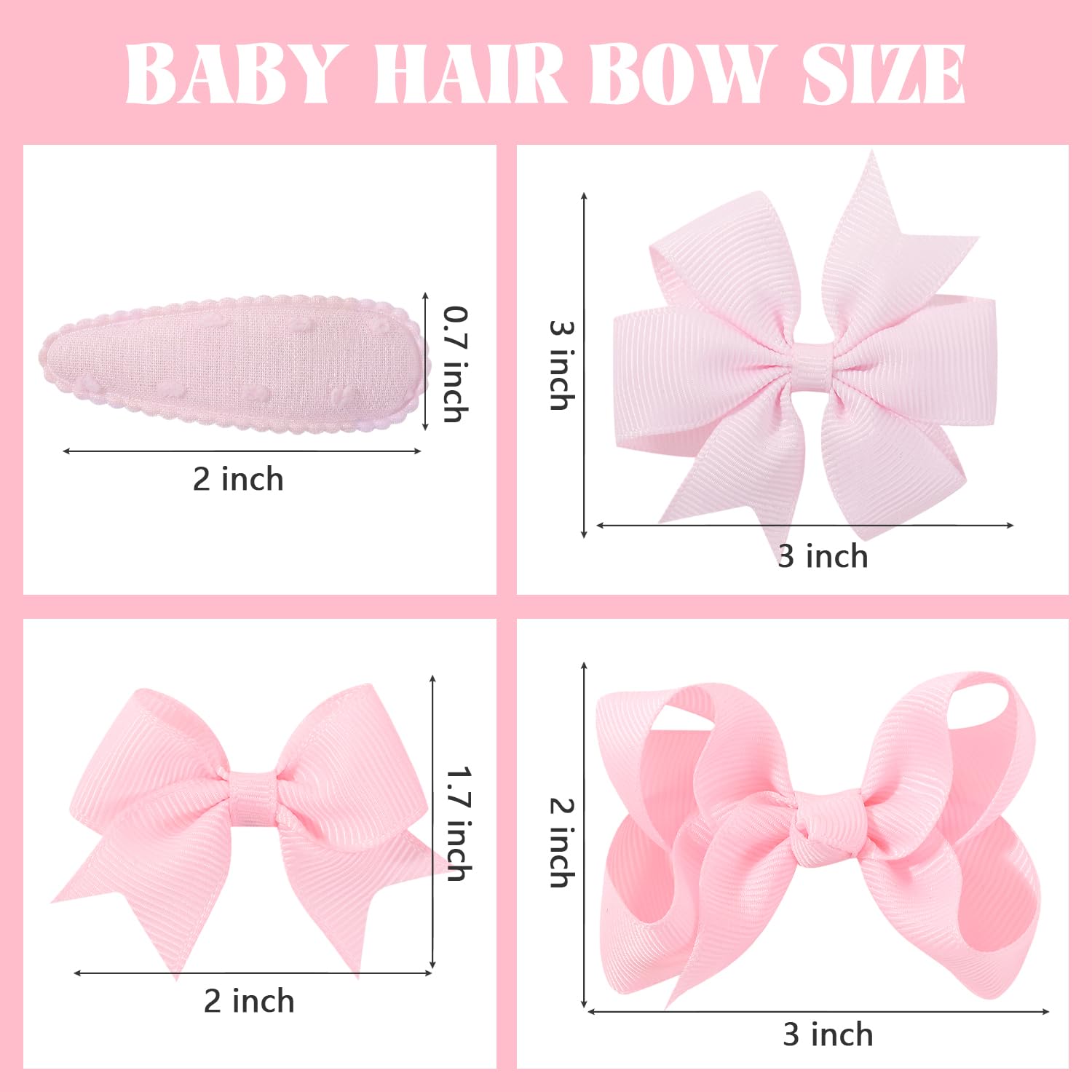Choicbaby lightweight bow clip offers comfortable daily wear.