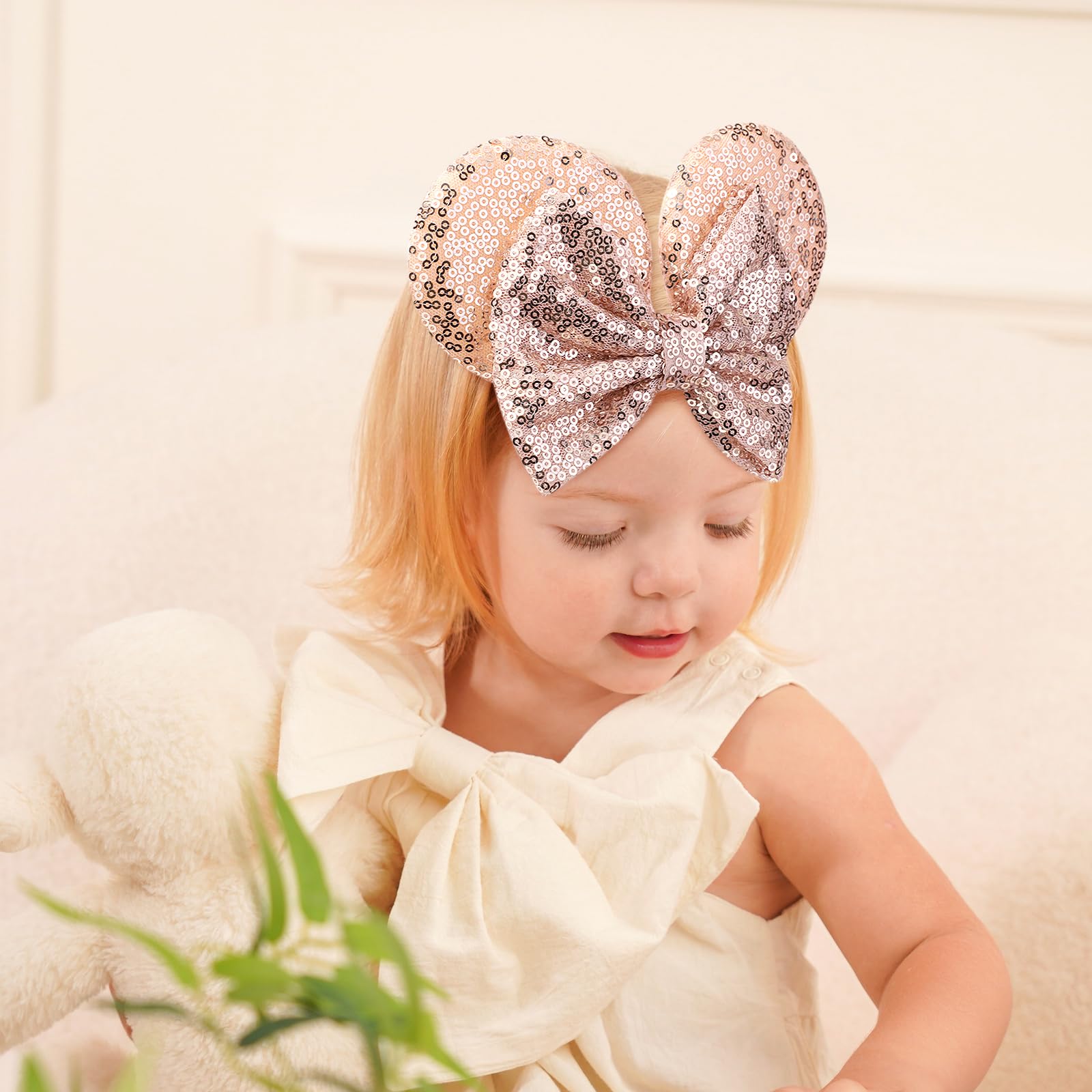 Choicbaby mouse ears polka dot design – vibrant colors for everyday wear and cute portrait moments.