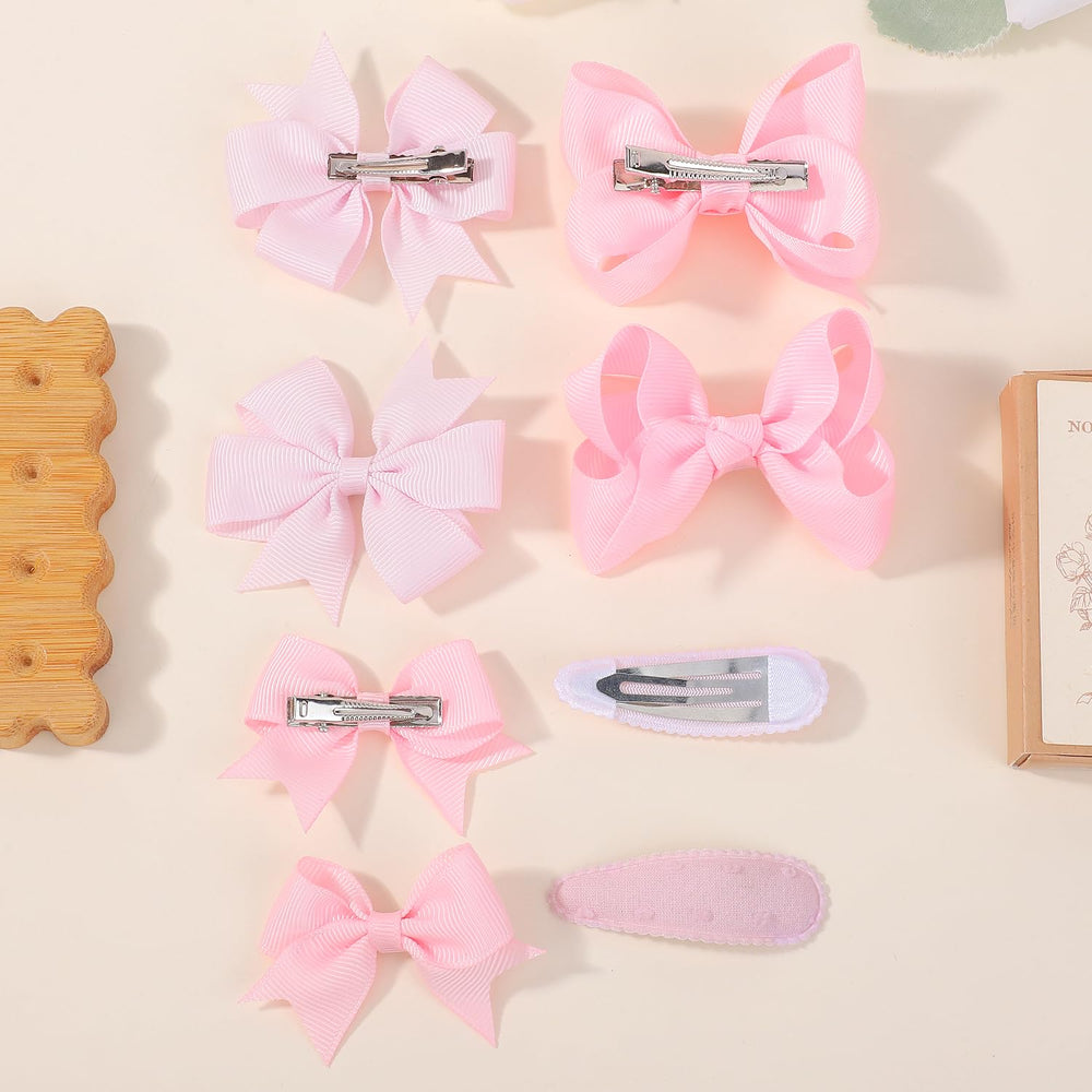 Choicbaby pink bow designs support versatile ponytails or buns.