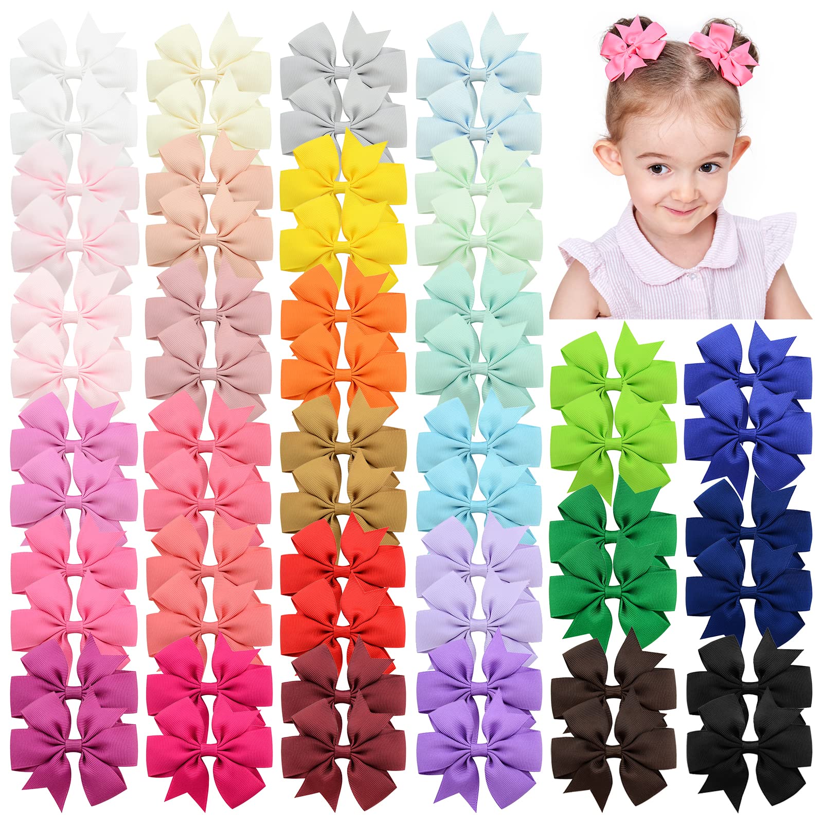 Choicbaby pinwheel hair bow close-up highlights grosgrain texture for stylish baby hairstyles.