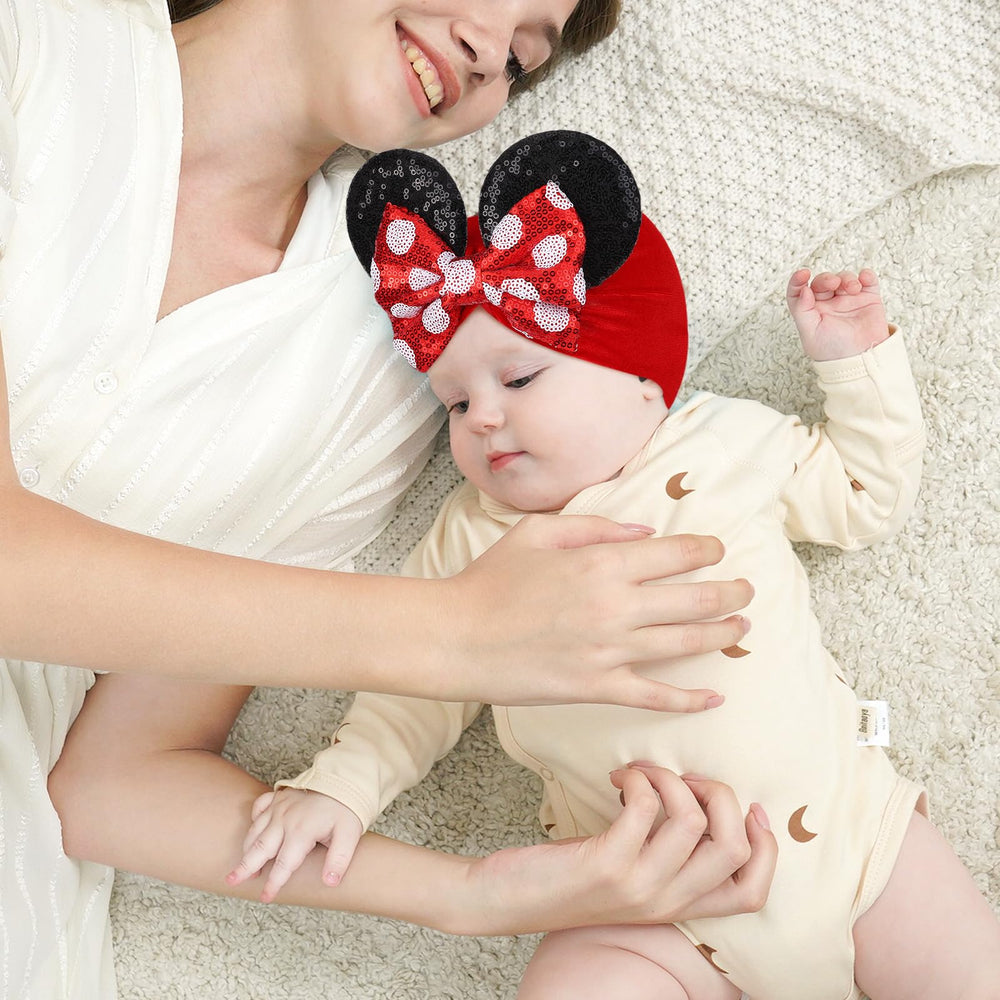 Choicbaby polka-dot design headband adds playful charm to outfits.