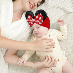 Choicbaby polka-dot design headband adds playful charm to outfits.