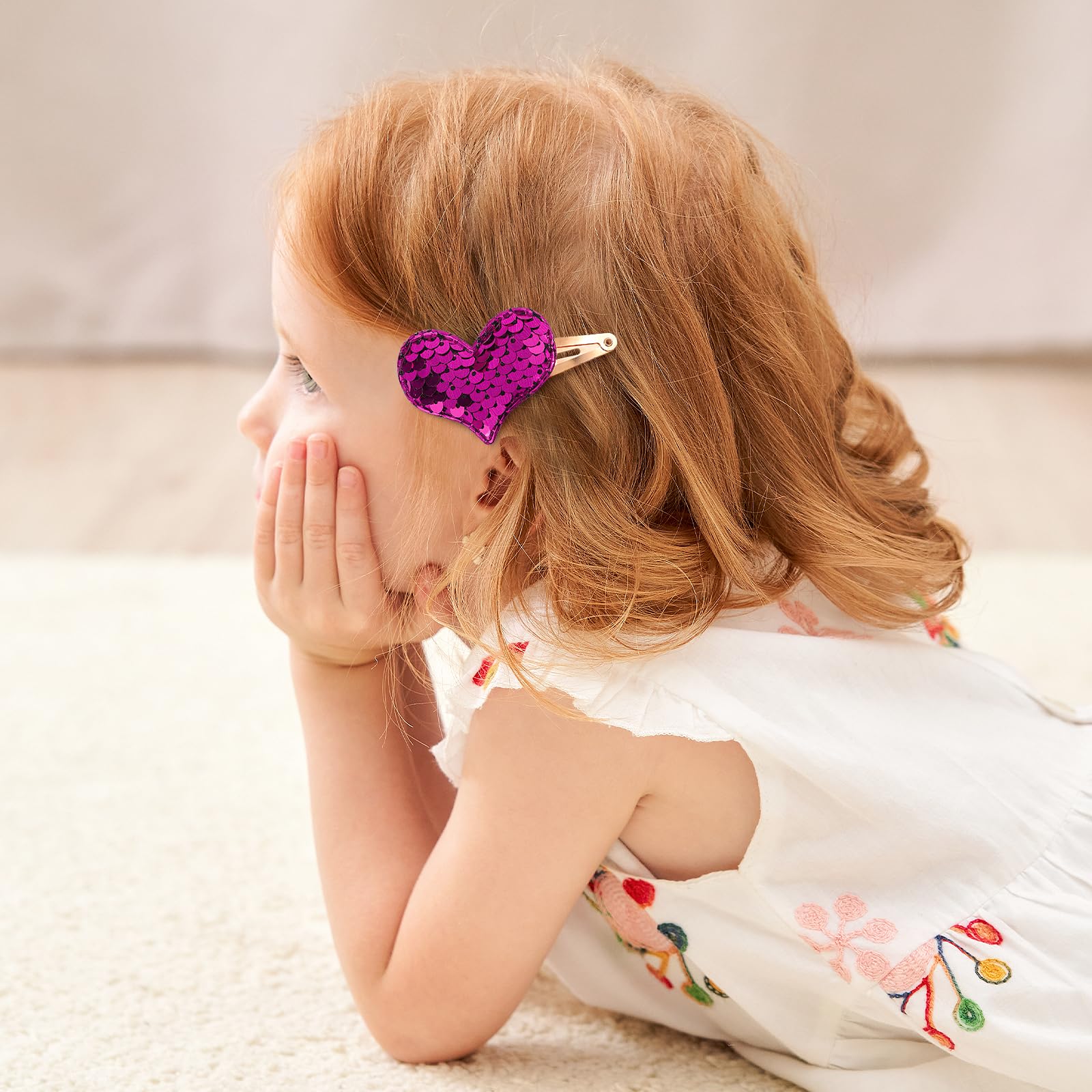 Choicbaby sequins hair pins heart brighten hairstyles for special occasions.