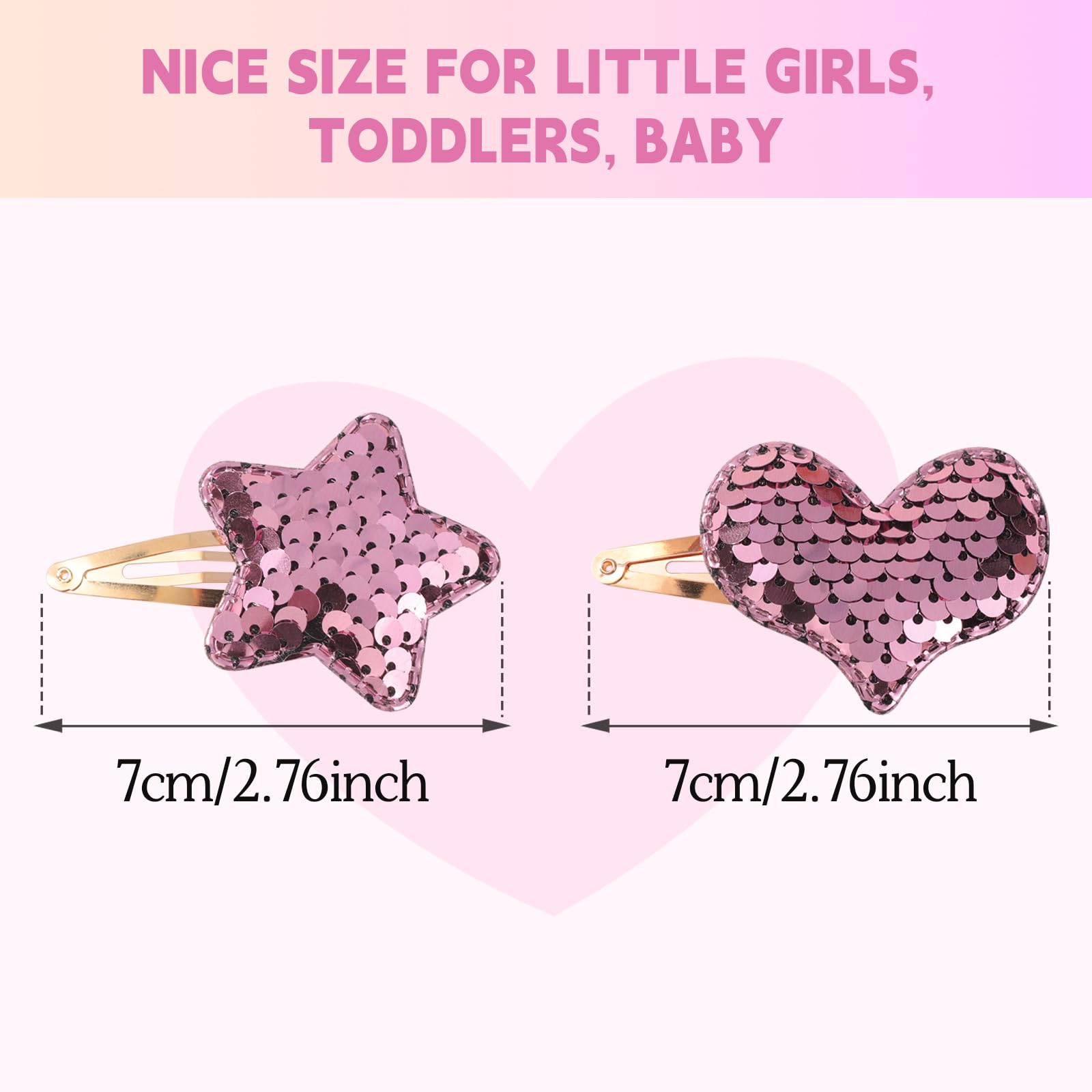 Choicbaby snap metal hair clip provides sturdy hold for toddlers.