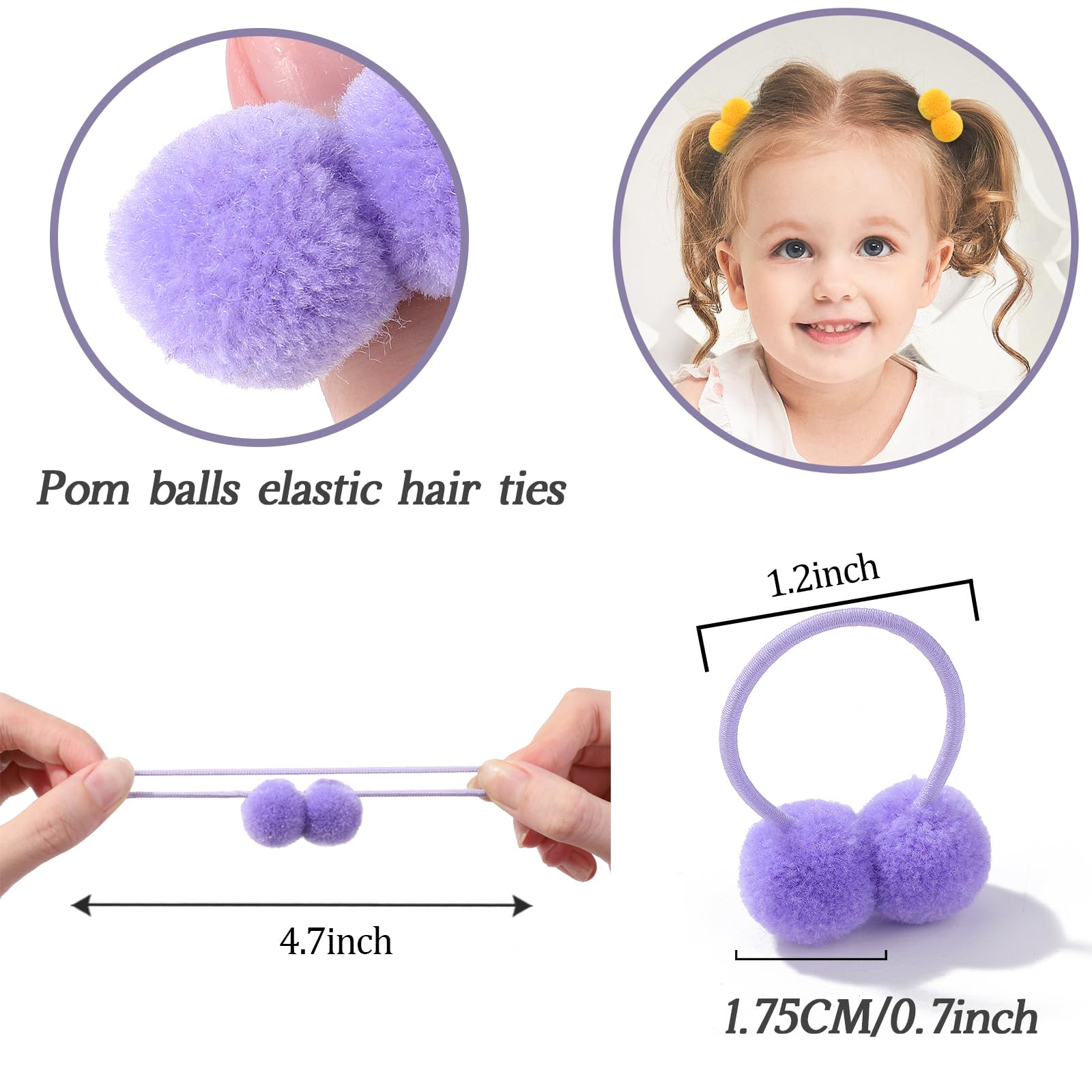 ChoicBaby soft elastic hair bands provide gentle, secure holds during play.