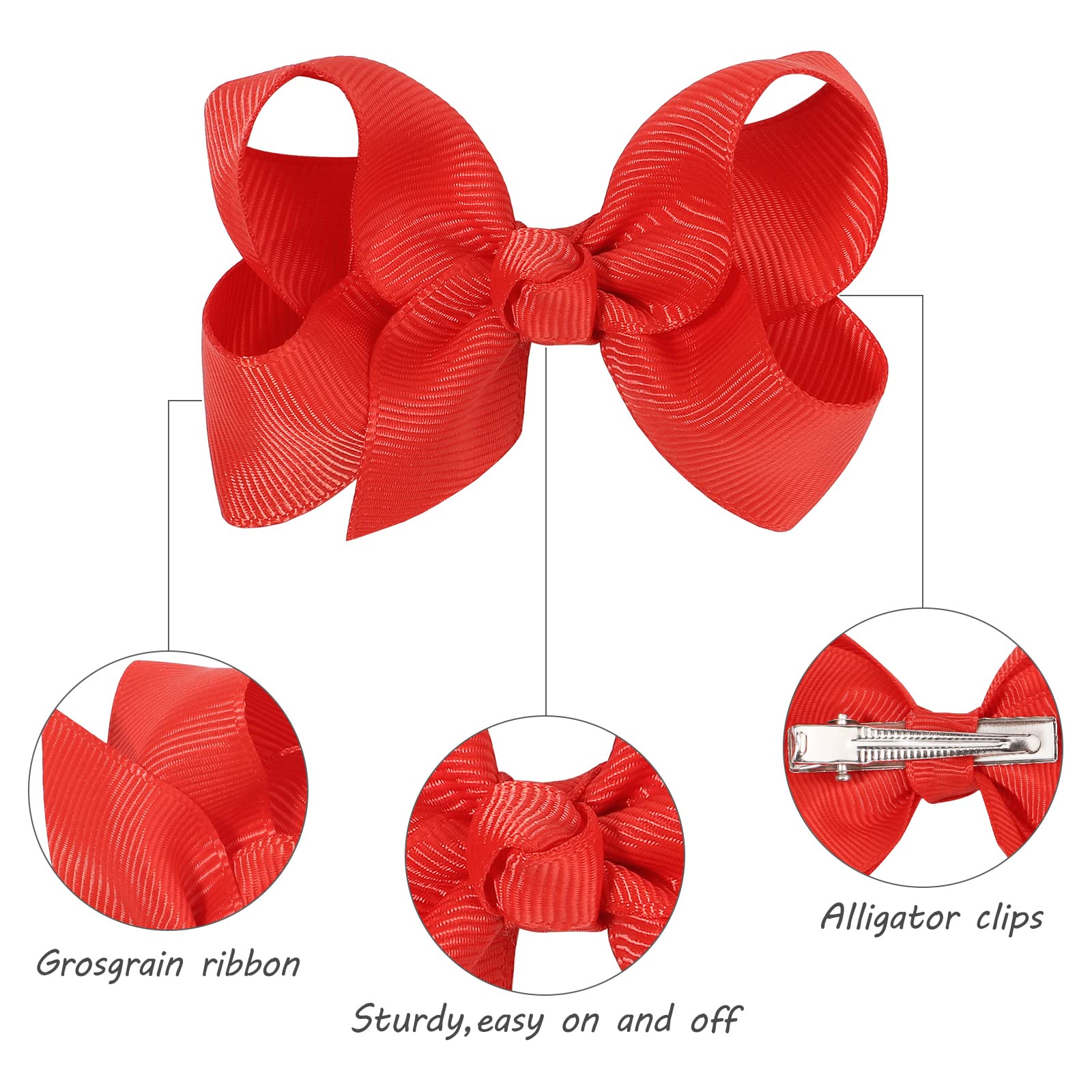 Choicbaby 3 inch bows perfect for pigtails and braids