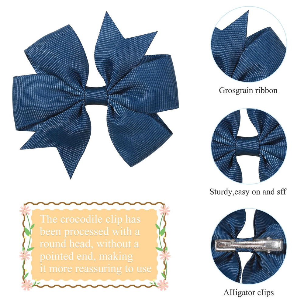 Choicbaby toddler hair clip navy blue, secure hold during playtime