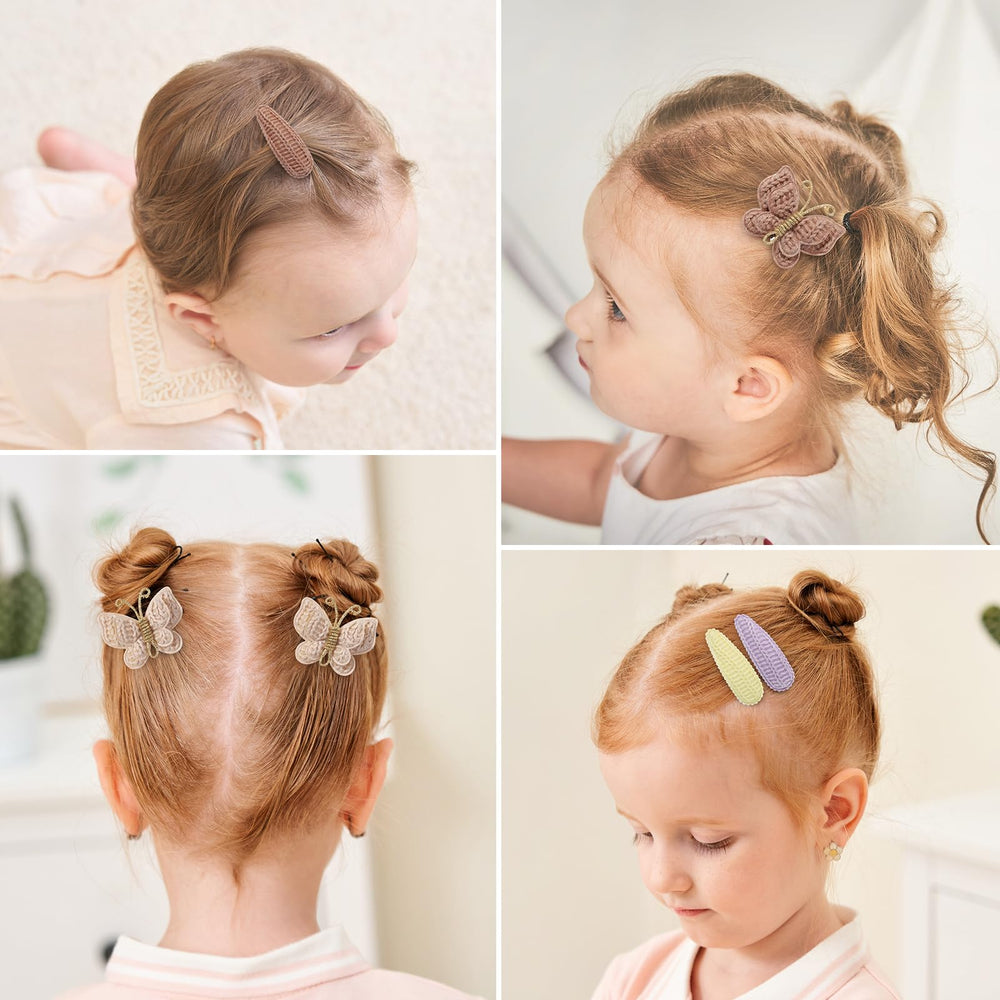 choicbaby toddler hair clip set, versatile for ponytails and side accents.