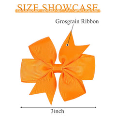 Choicbaby toothed alligator clip securing the bow to hair without pulling