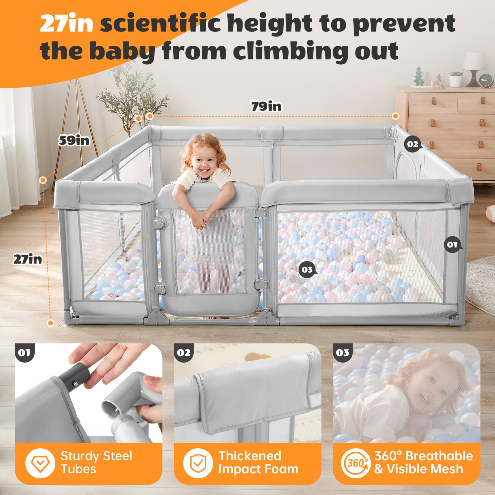 Cholena baby playpen easy assembly instructions for quick setup