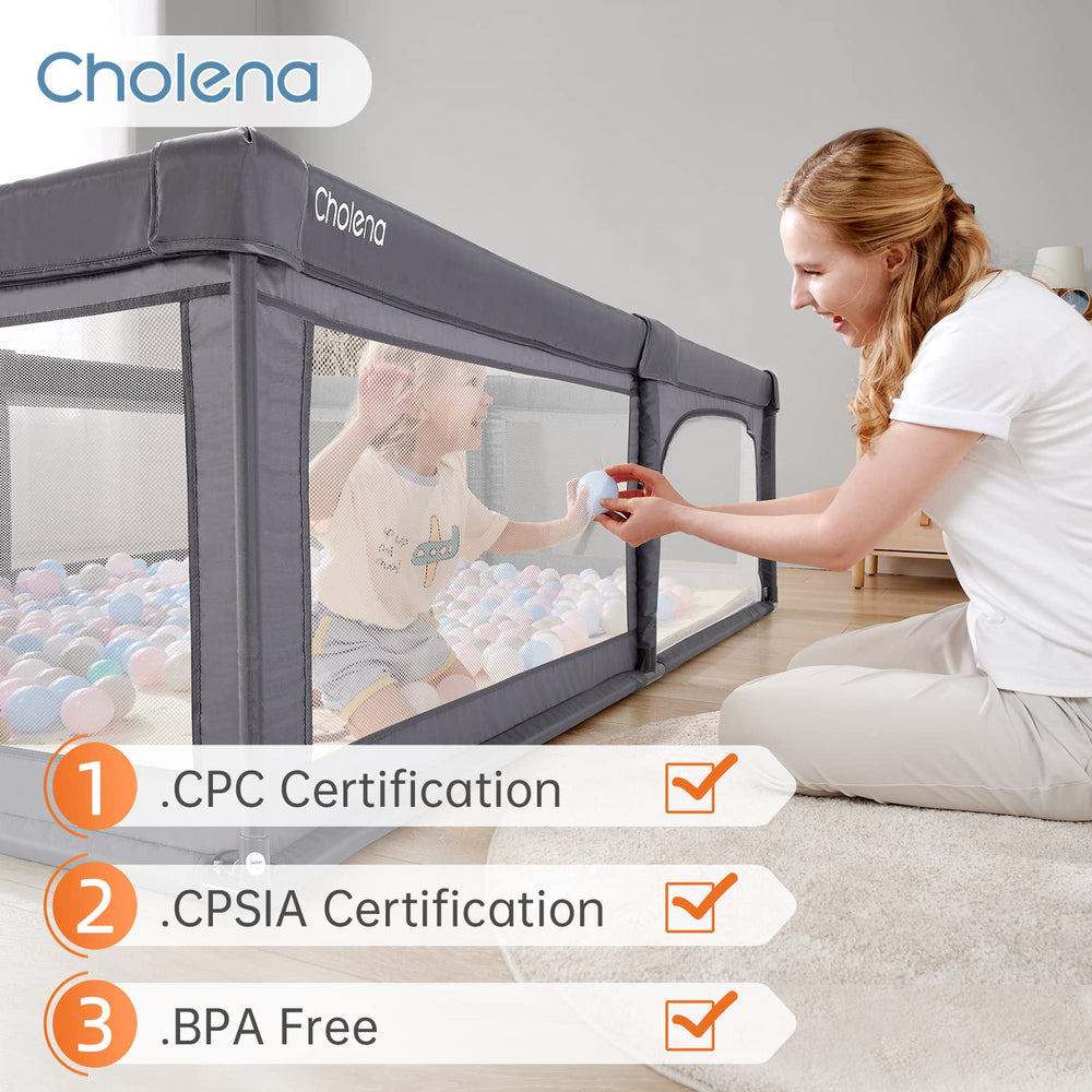 Cholena baby playpen fits indoor or yard use for versatile play