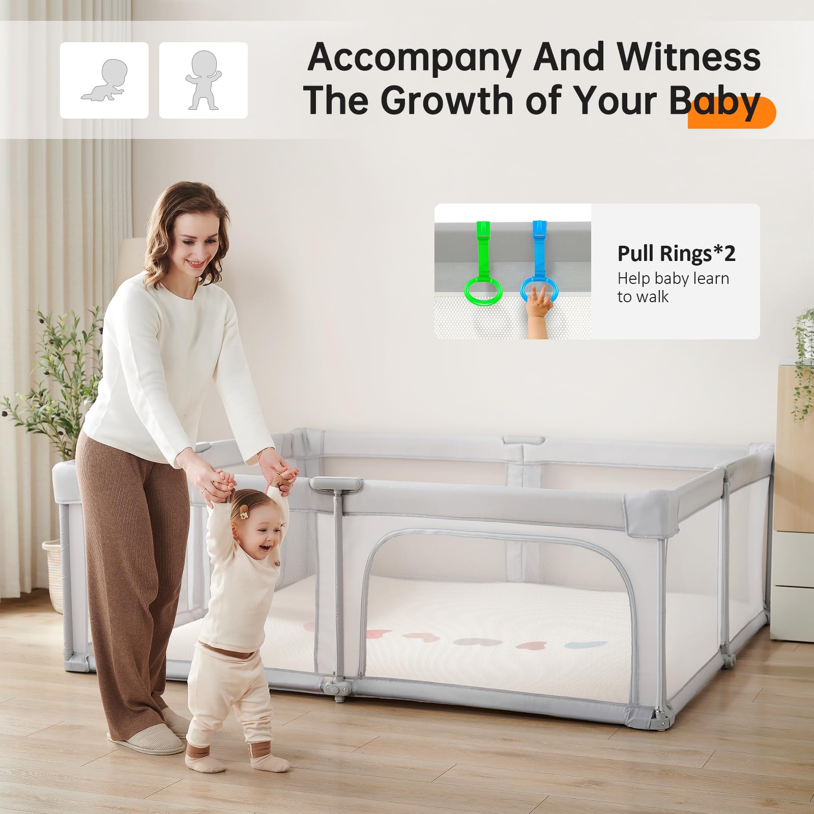 Cholena indoor-outdoor-portable-playpen: versatile setup for home and travel.