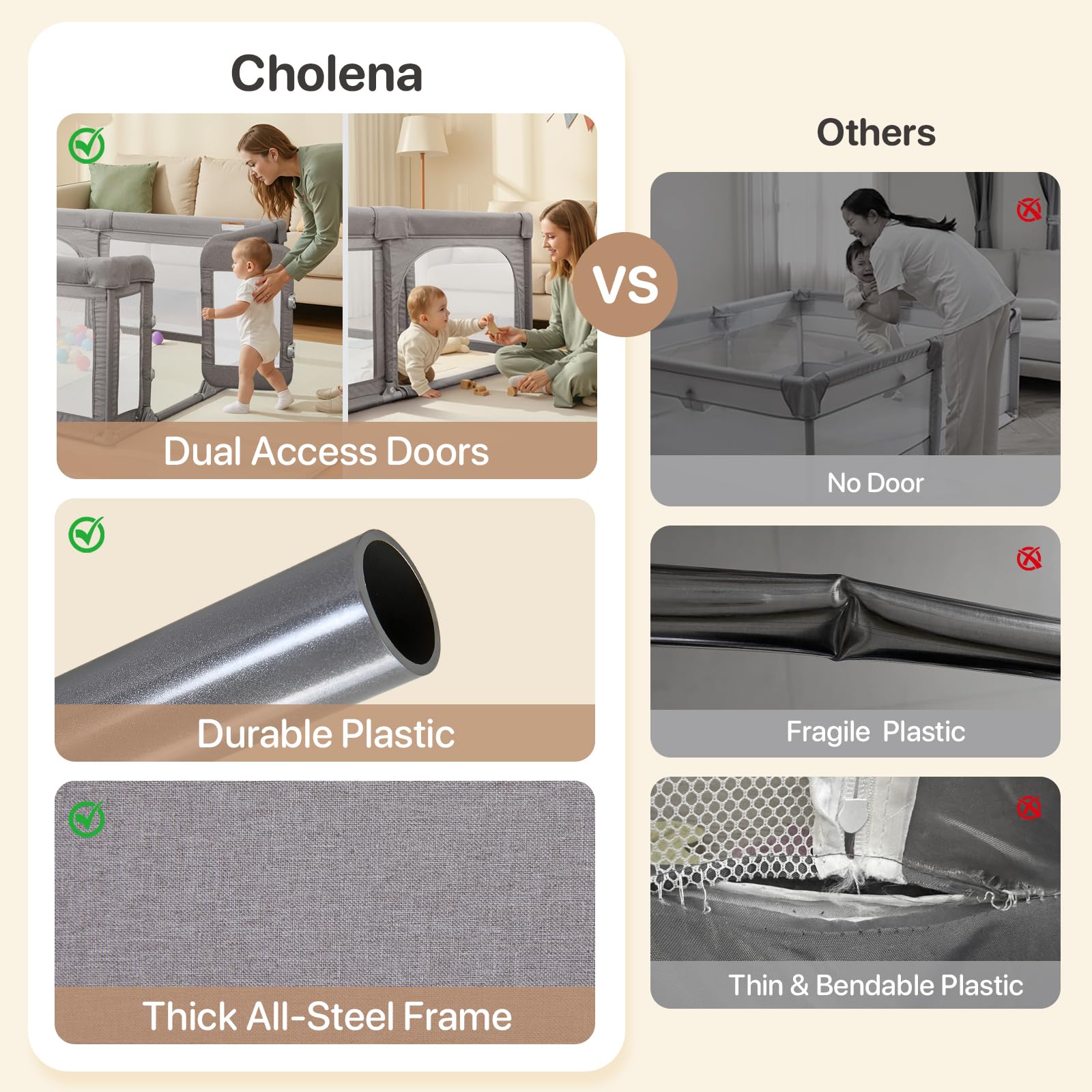Cholena playpen easy assembly guide for quick setup