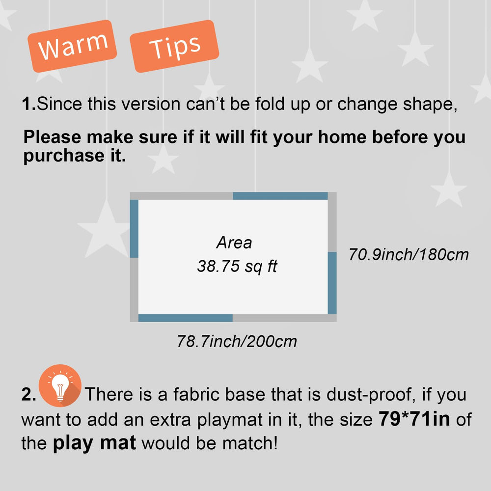 Cholena playpen with easy assembly steps for quick setup