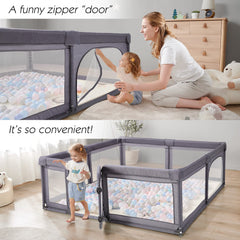 Cholena playpen highlights padded top rails for cushioned play